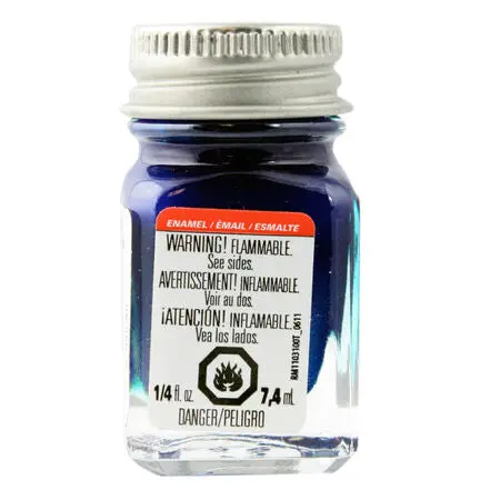 Testors Enamel Paint: Blue Metallic Flake 1