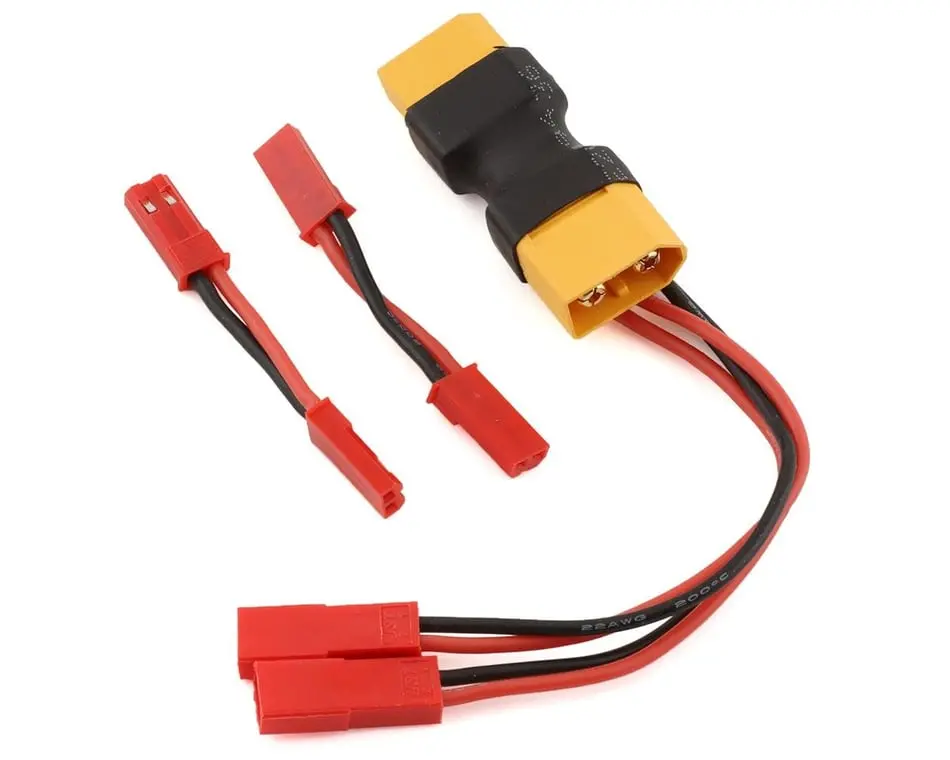 Reefs Rc Xt60 Dual Jst Connector W/2Male-Male Adaptors 1