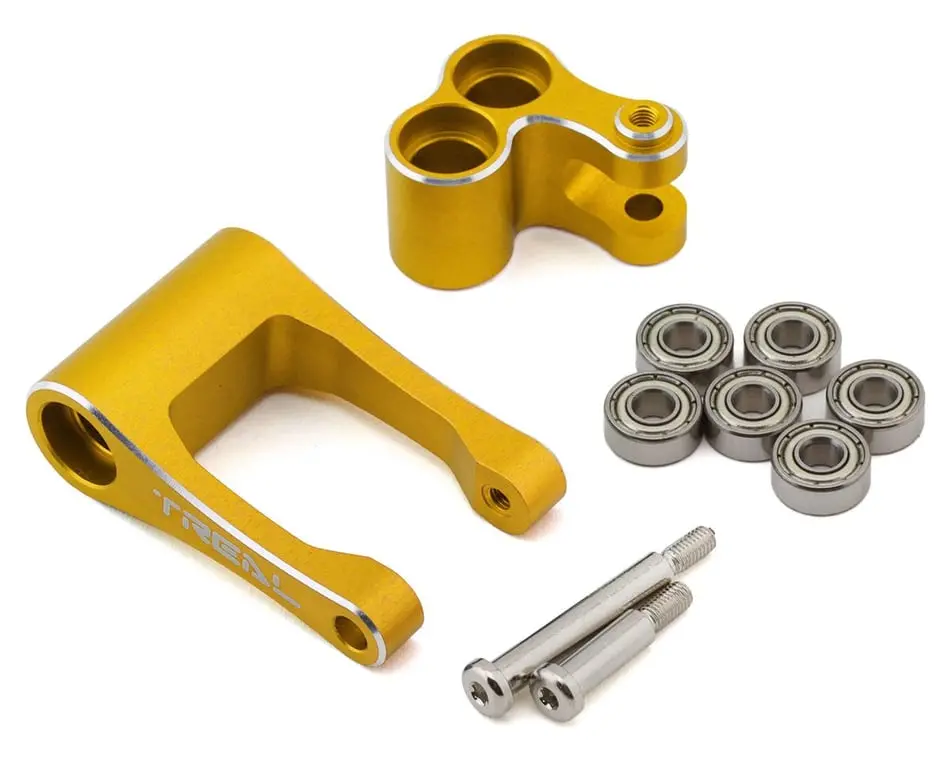 Treal Hobby Aluminum 7075 Knuckle And Pull Rod Losi Promoto (Gold) 1