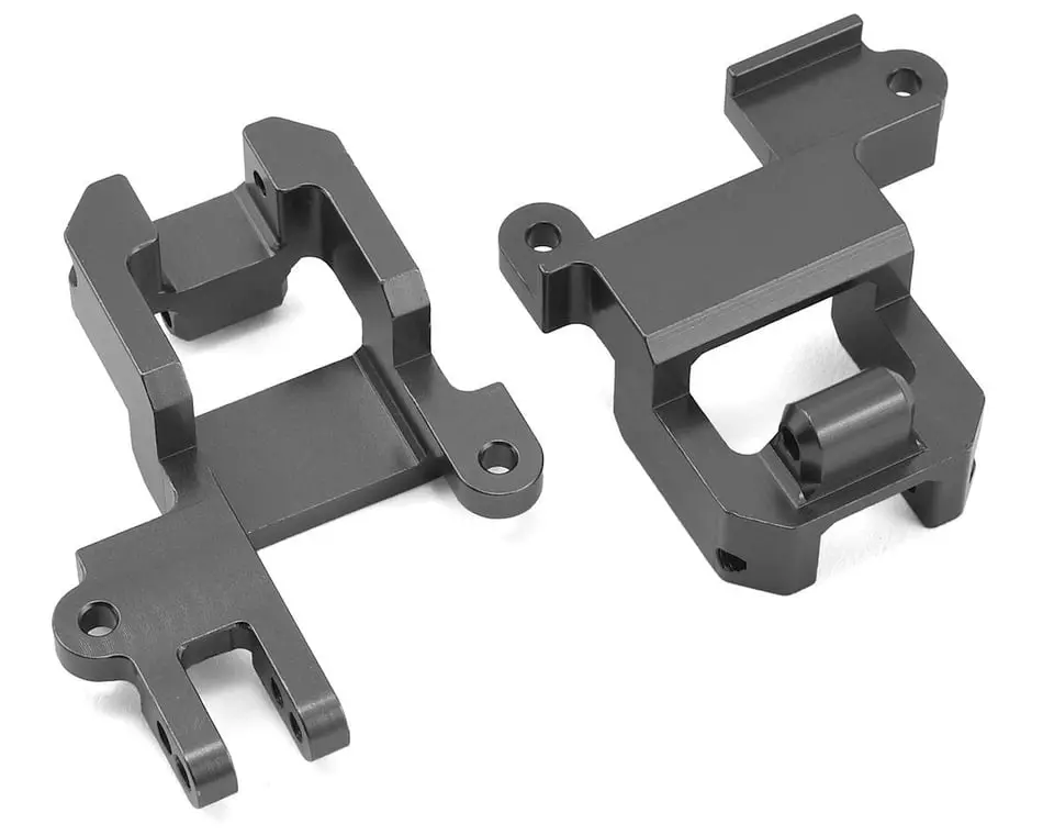 Strc Cnc Aluminum Front Shock Towers/Panhard Mount: Trx-4 (Gunmetal) 1