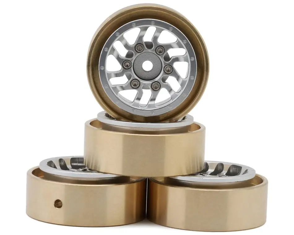 Samix Aluminum And Brass Multi-Offset 1.0” Beadlock Wheel Set 1