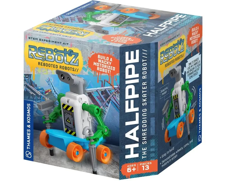 Thames And Kosmos Stem Rebotz Shredding Skateboard Halfpipe Robot 1