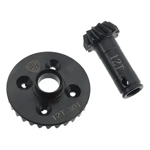 Power Hobby Steel Front Helical Diff Ring/Pinion Gear Set: Grom 1