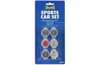 Revell Acrylic Aqua Color Paint Set: Sports Car Set 1