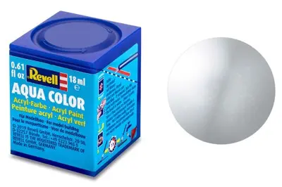 Revell Acrylic Aqua Color Paint: Metallic Aluminum (18Ml) 1