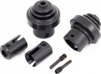 Traxxas Front And Rear Hardened Steel Centre Drive Cups W/Boots: Sledge 1