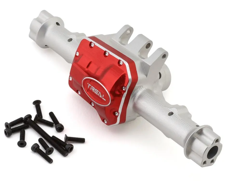 Treal Hobby Aluminum 7075 Rear Axle Housing: Trx-4 (Silver) 1