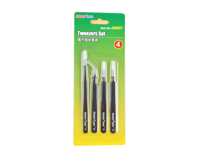 Master Tools Model Tweezer Set (4) 1