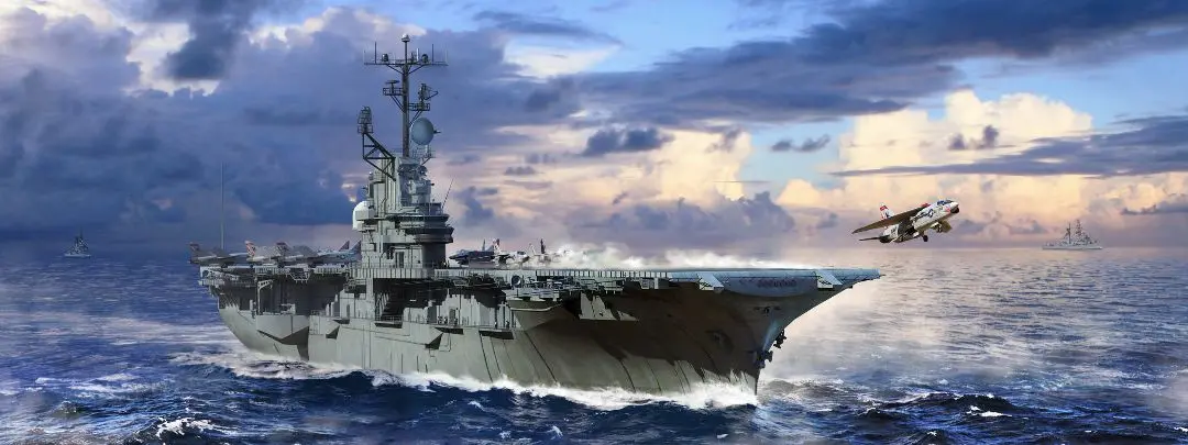 Trumpeter 1/700 Uss Intrepid Cvs-11 Carrier Model Kit 1