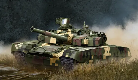 Trumpeter 1/35 Ukrainian T-84Bm Oplot Mbt Tank Model Kit 1