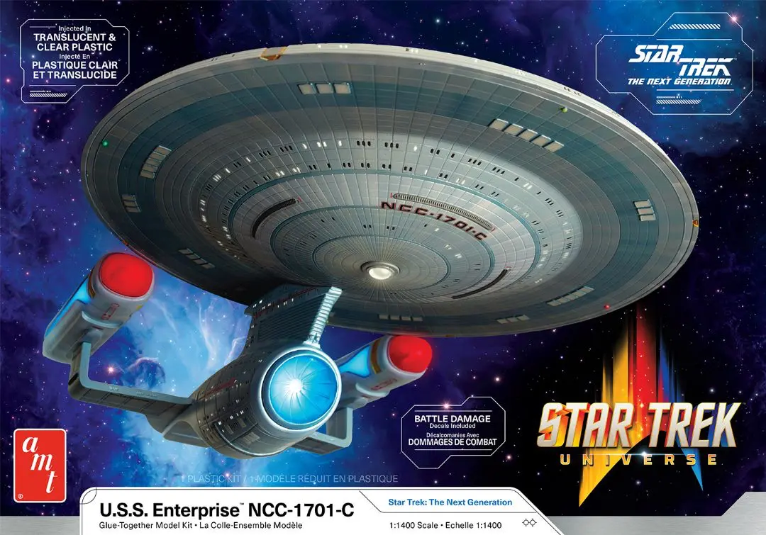 Amt 1/1400 Uss Enterprise Ncc-1701-C Model Kit 1