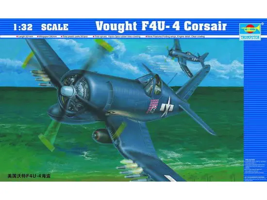Trumpeter 1/32 Vought F4u-4 Corsair Aircraft Model Kit 1