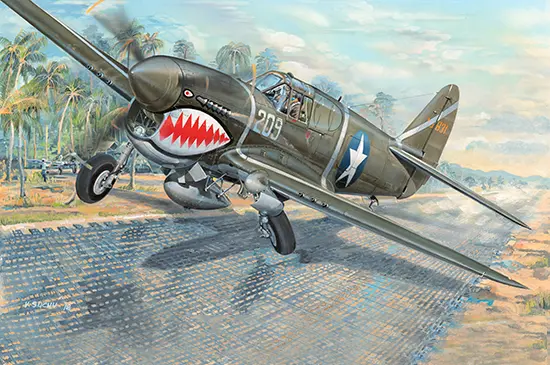 Trumpeter 1/32 P-40F War Hawk Aircraft Model Kit 1