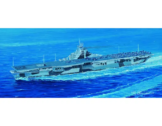 Trumpeter 1/700 Uss Hancock Cv-19 Aircraft Carrier Model Kit 1