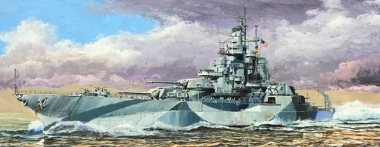 Trumpeter 1/700 Uss West Virginia Bb-48 1945 Battleship Model Kit 1