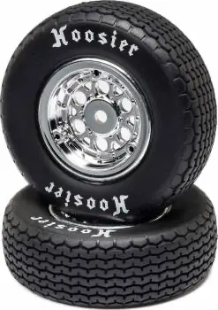 Losi Mounted Front Tire Set: 22S Sprint (Hard) 1