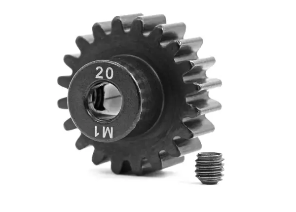 Traxxas Machined Hardened Steel Pinion: Mod1 5Mm (20T) 1