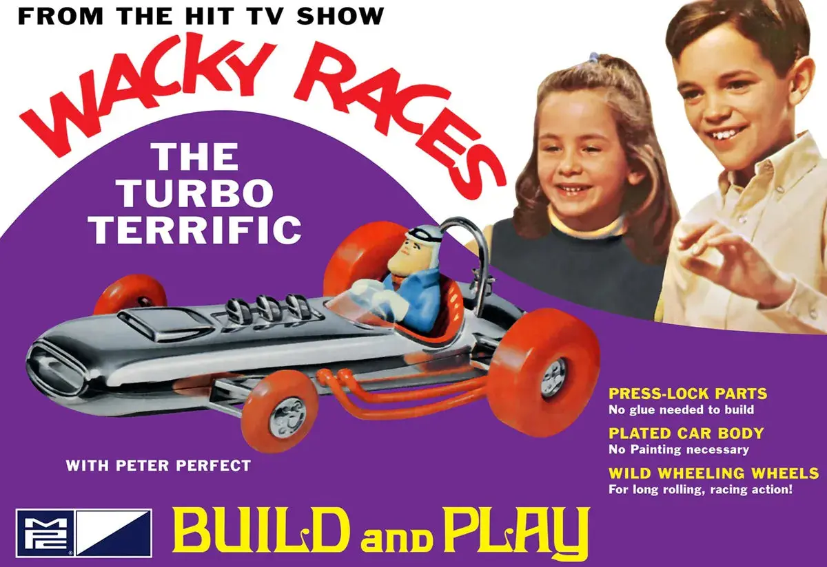 Mpc 1/32 Wacky Races The Turbo Terrific Snap Model Kit 1
