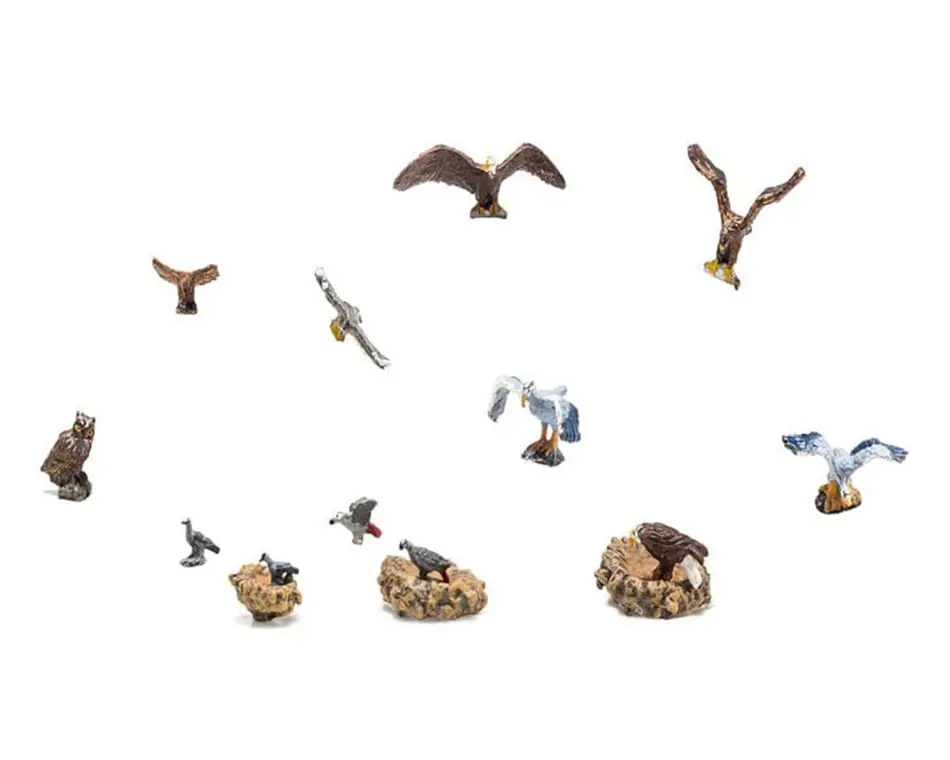 Woodland Scenics Ho Scale Animals: Birds And Nests (15Pcs) 1