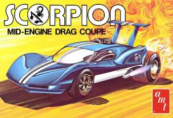 Amt 1/25 Scorpion Mid Engine Drag Coupe Model Kit 1