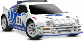 Traxxas Mini Rally Vxl-3S: Ford Escort Rs200 Cosworth Rtr (White) 1