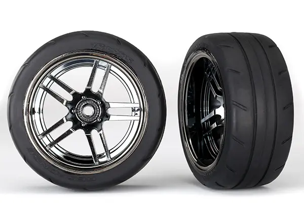 Traxxas Assembled Response Tires And Wheels 1.9” Extra Wide (Rear) 1