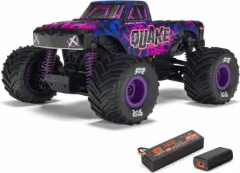 Arrma 1/16  Quake Grom Brushed Monster Truck Rtr: Purple 1