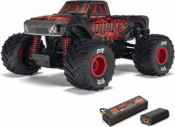 Arrma 1/16 Quake Grom Brushed Monster Truck Rtr: Red 1