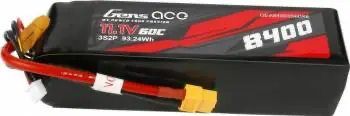 Gens Ace 8400Mah 11.1V 3S 2P 60C Lipo: Xt60 1
