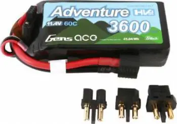 Gens Ace G-Tech Adventure 3S 11.1V 3600Mah 60C Lipo: Xt60 1