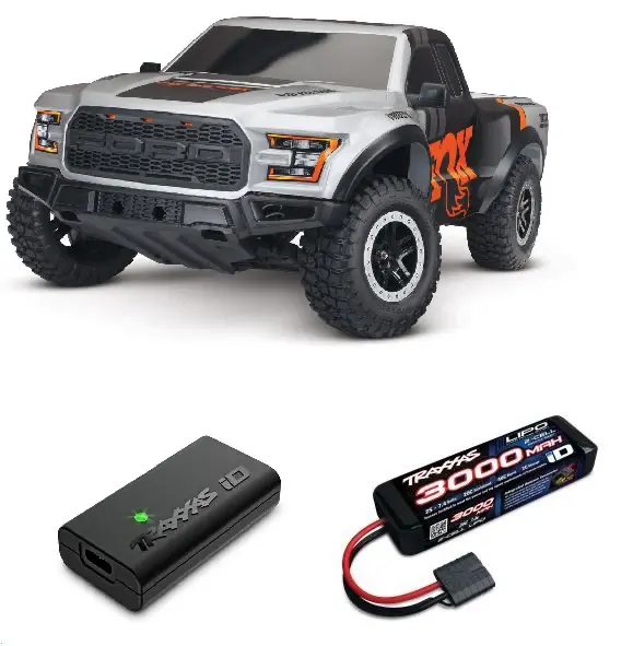 Traxxas Slash 2Wd Raptor 1/10 Bl-2S Ehd Short Course Truck: Rtr (Fox) 1