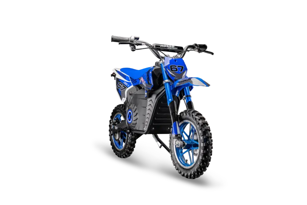 Rosso Motorsports Ebike-X Dirt Bike 36V: Assembled (Blue) 1