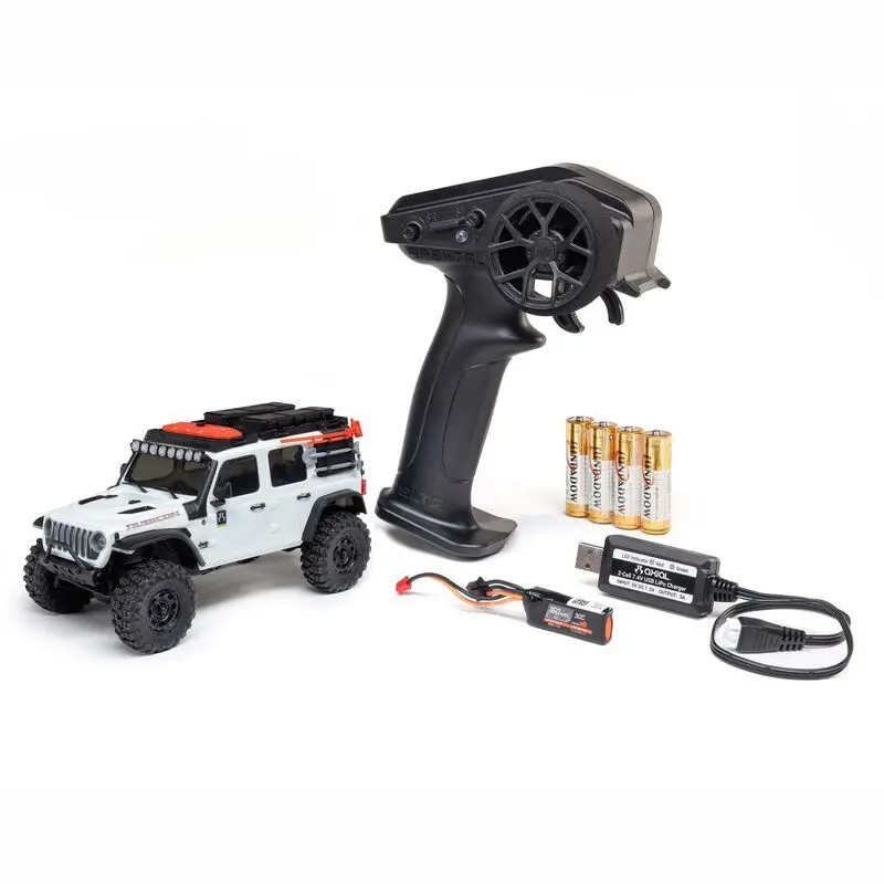 Axial 1/30 Scx30 Jeep Wrangler Jlu Brushed 4X4: Rtr B&C Incl (White) 1