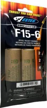 Estes Pro Series Ii Model Rocket Engines: F15-6 (2) 1