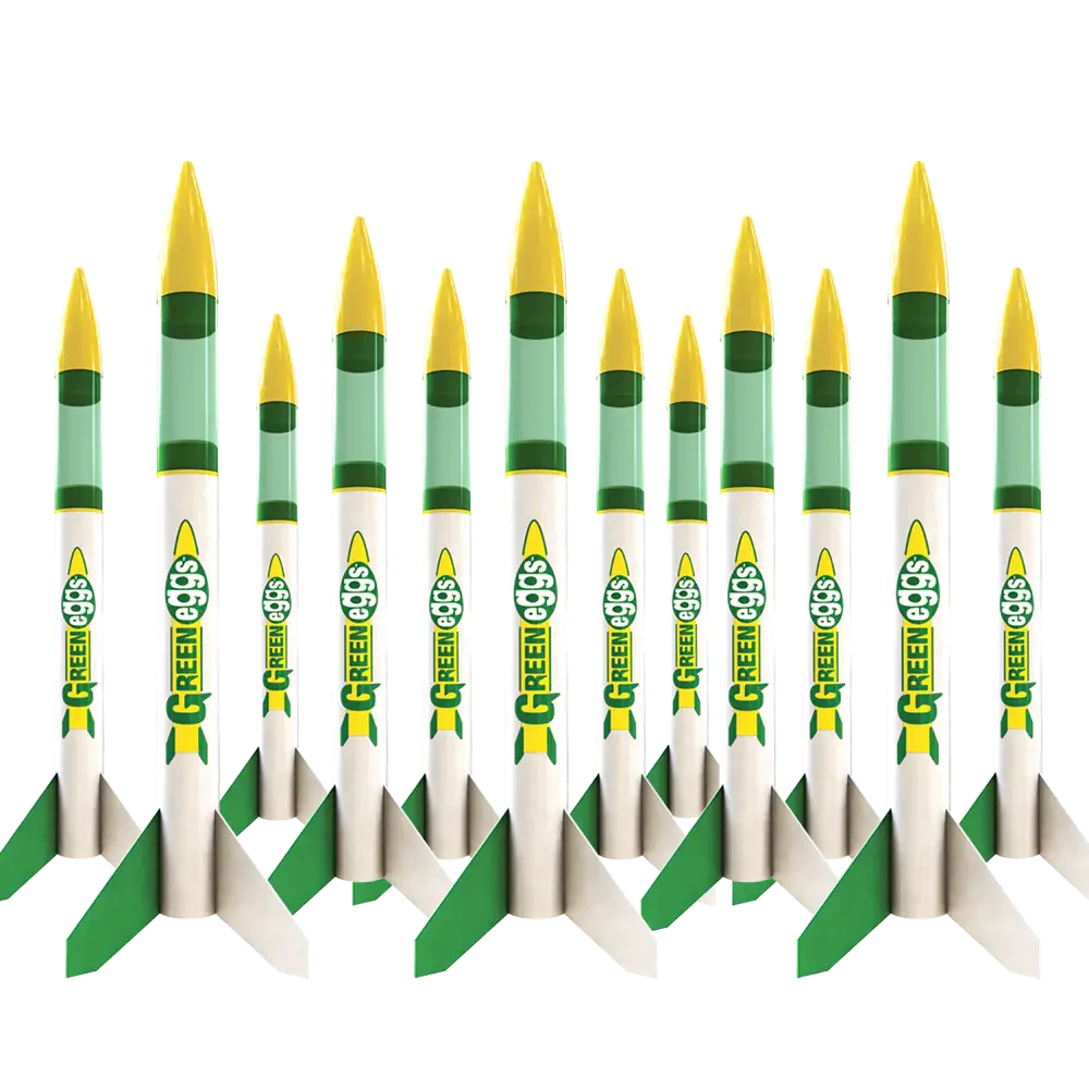 Estes Green Eggs Egg Launcher Bulk Pack (12) 1