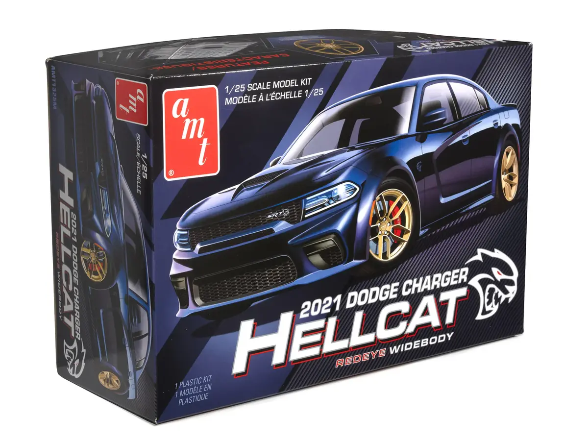 Amt 1/25 2021 Dodge Charger Hellcat Redeye Widebody Model Kit 1
