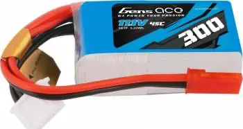 Gens Ace 3S 11.1V 300Mah 45C Lipo Battery: Jst 1