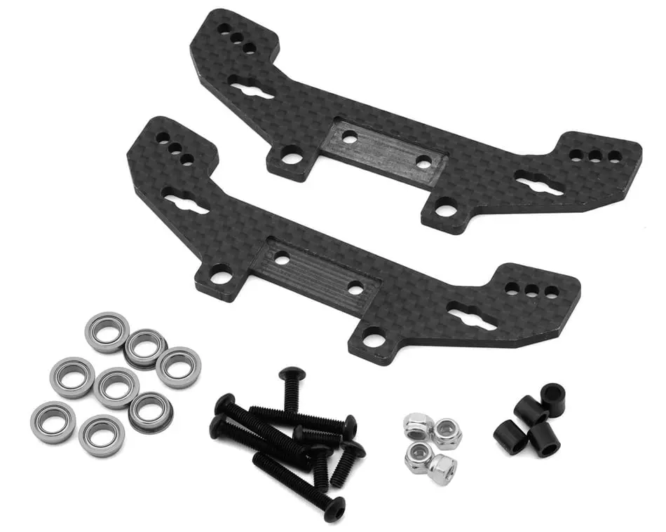 Yeah Racing Graphite Rally Shock Tower Set: Tt-02 1