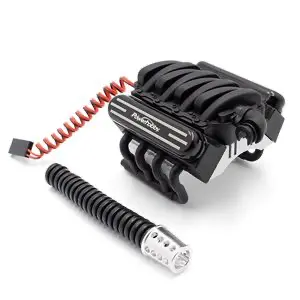 Powerhobby V8 Engine Motor Heatsink W/Cooling Fan: Trx-4/Scx10 1