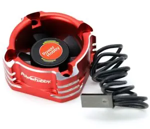 Powerhobby Aluminum Tornado Booster High Speed Hv Cooling Fan: 30Mm (Red) 1
