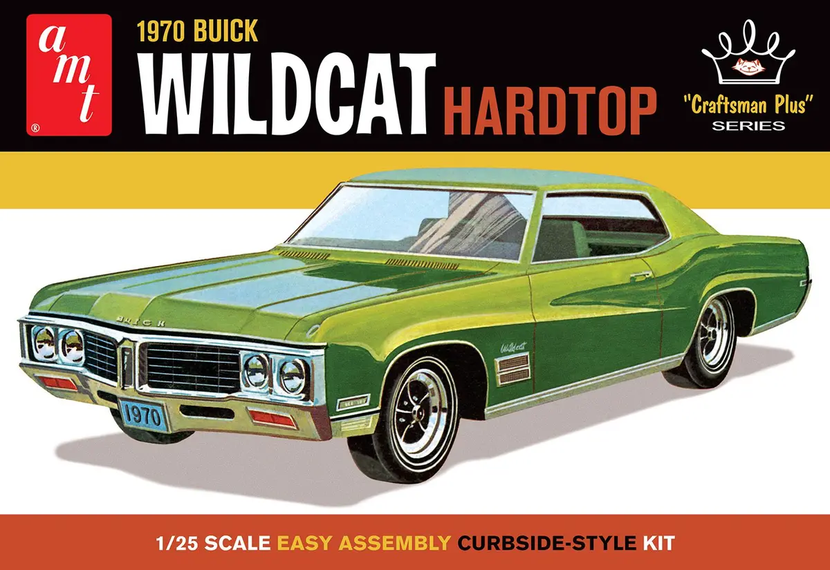 Amt 1/25 1970 Buick Wildcat Hardtop Model Kit: Level 2 1