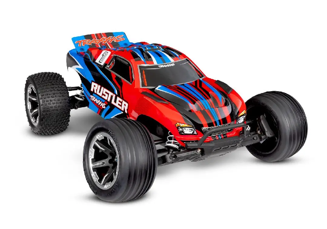 Traxxas Rustler 1/10 2Wd Clipless Xl-5 Rtr Stadium Truck W/Nimh Battery And Charger 1