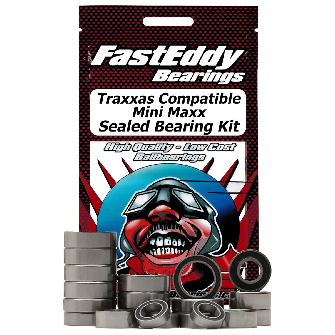 Fast Eddy Rubber Sealed Bearing Kit: Mini Maxx 1