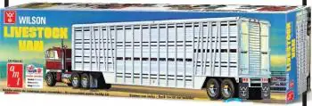 Amt 1/25 Wilson Livestock Van Trailer Model Kit: Level 3 1