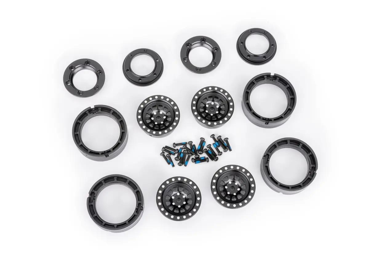 Traxxas Aluminum 6061-T6 Beadlock Wheels: Trx-4M (Black) 1