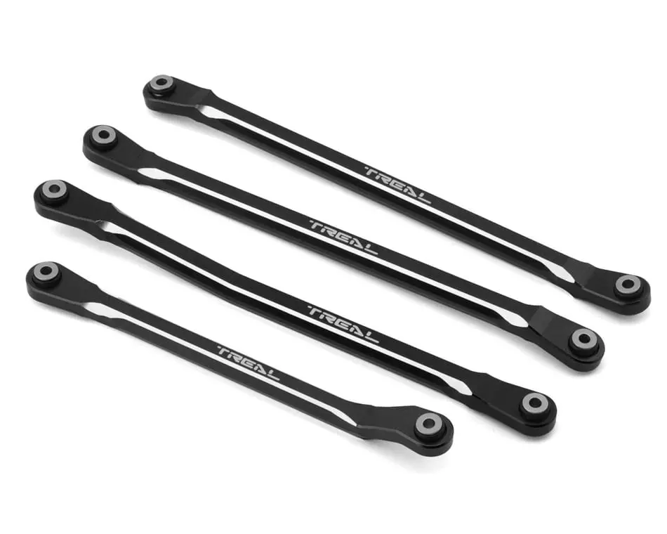 Treal Hobby Aluminum 7075 Upper Link Set: Scx6 (Black) 1