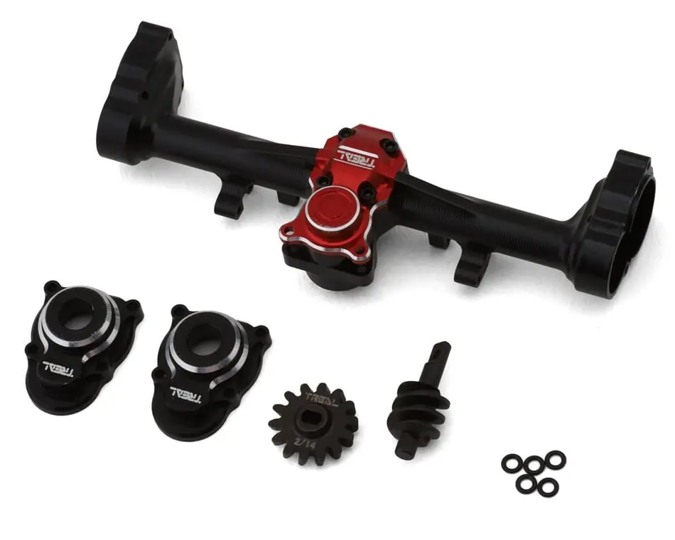 Treal Hobby Aluminum 7075 Rear Portal Axle Housing Kit 1