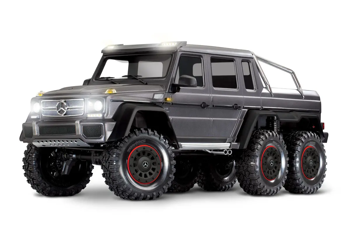 Traxxas 1/10 Trx-6 Mercedes Benz G63 6X6 Trail Truck W/Clipless Body: Silver 1