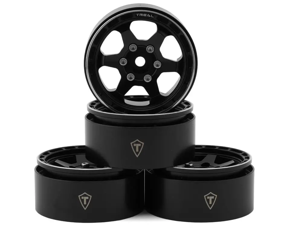 Treal Hobby Type H 1.9” 6-Spoke Beadlock Wheels 1
