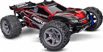Traxxas Rustler 4X4 1/10 Bl-2S Brushless Stadium Truck Rtr  W/No Batt/Charger (Red) 1